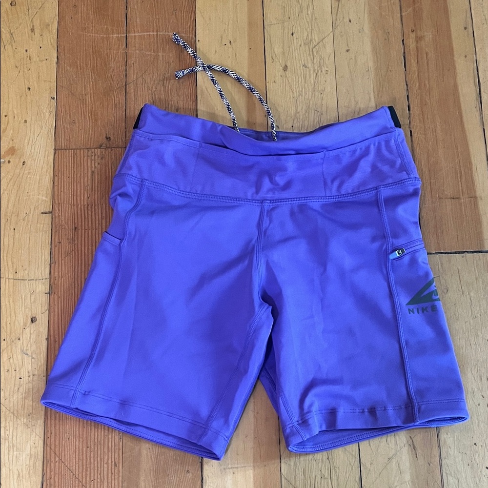 Nike Trail Running Spandex Shorts w/ Grips - Purple